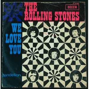 ROLLING STONES - We Love You / Dandelion (Decca AT 15 080) Holland 1967 PS